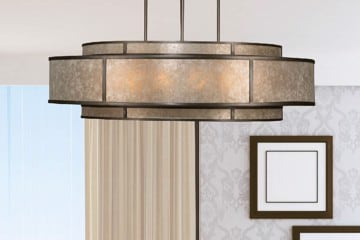 circular metal chandalier